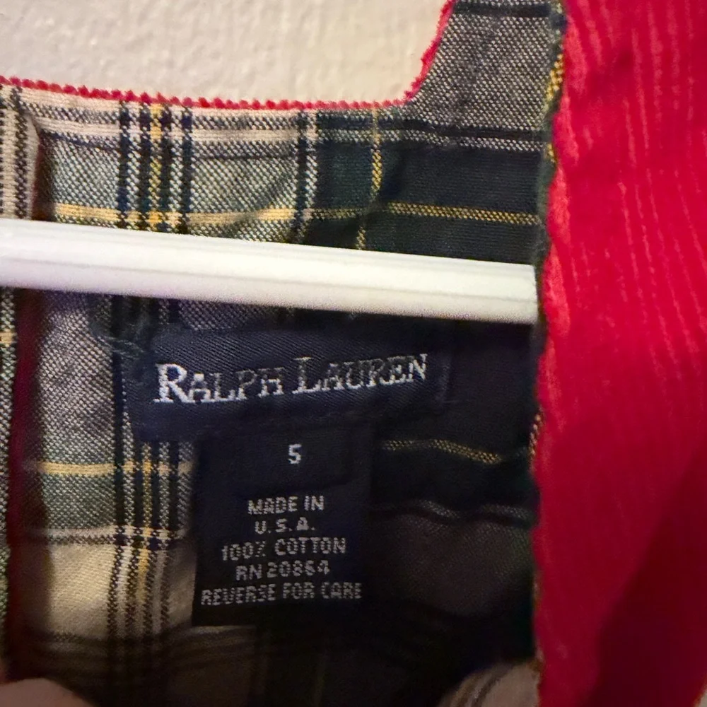 Ralph Lauren Red Corduroy Dress